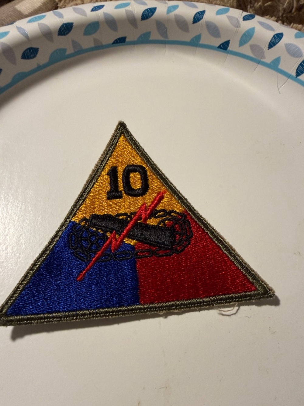 US Army 10th Armored Division Patch